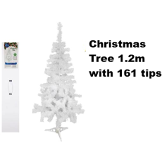 Premium White Christmas Tree - 161 Tips